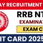 RRB NTPC Exam Admit Card 2025 Download