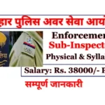Bihar Police Enforcement SI Vacancy 2025 Apply Online