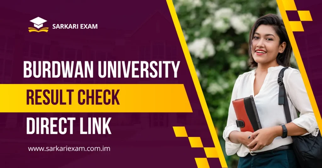 Burdwan University UG PG Result 2025 Out