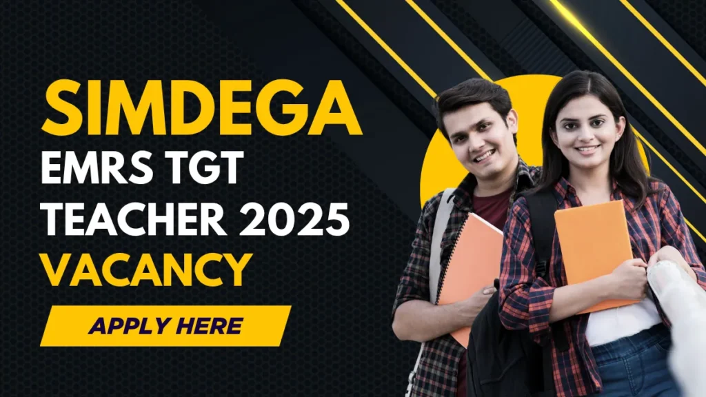 Jharkhand EMRS TGT Teacher Vacancy 2025 Apply Now