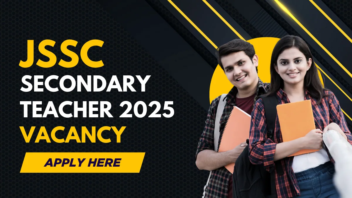 JSSC Secondary Teacher Recruitment 2025 Notification