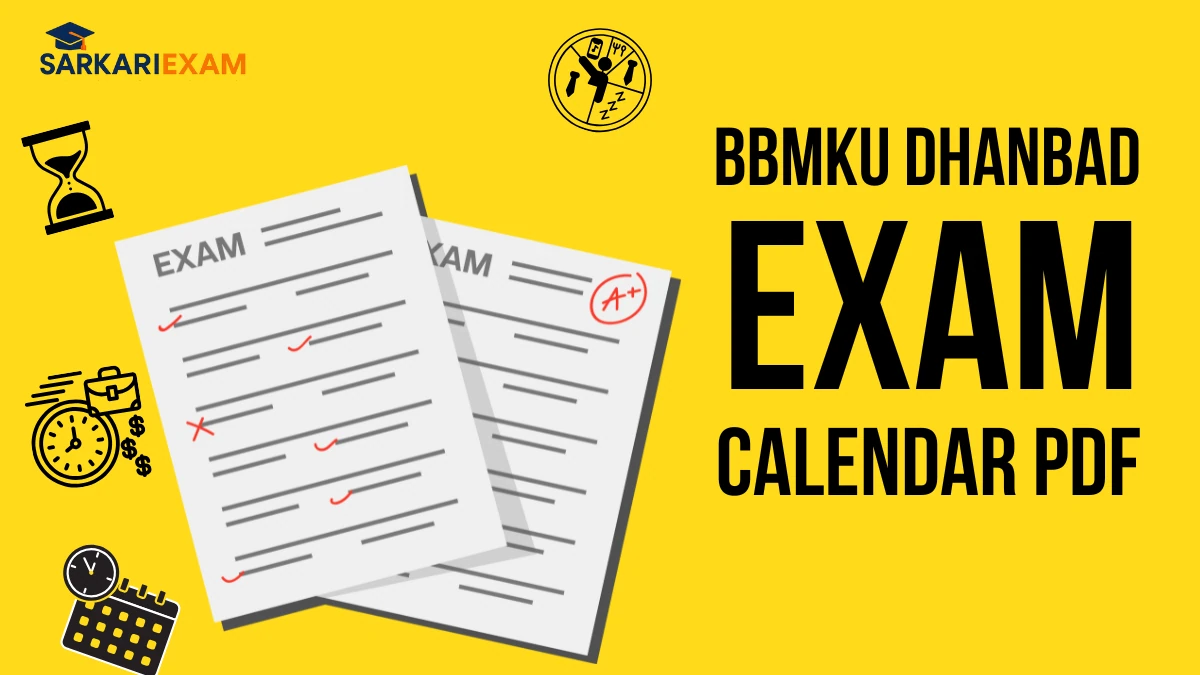 BBMKU Dhanbad Examination Calender 2025