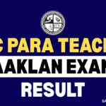JAC Para Teacher Aaklan Result 2025 PDF