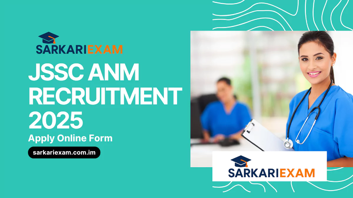 Jharkhand JSSC ANM Recruitment 2025 Online Form