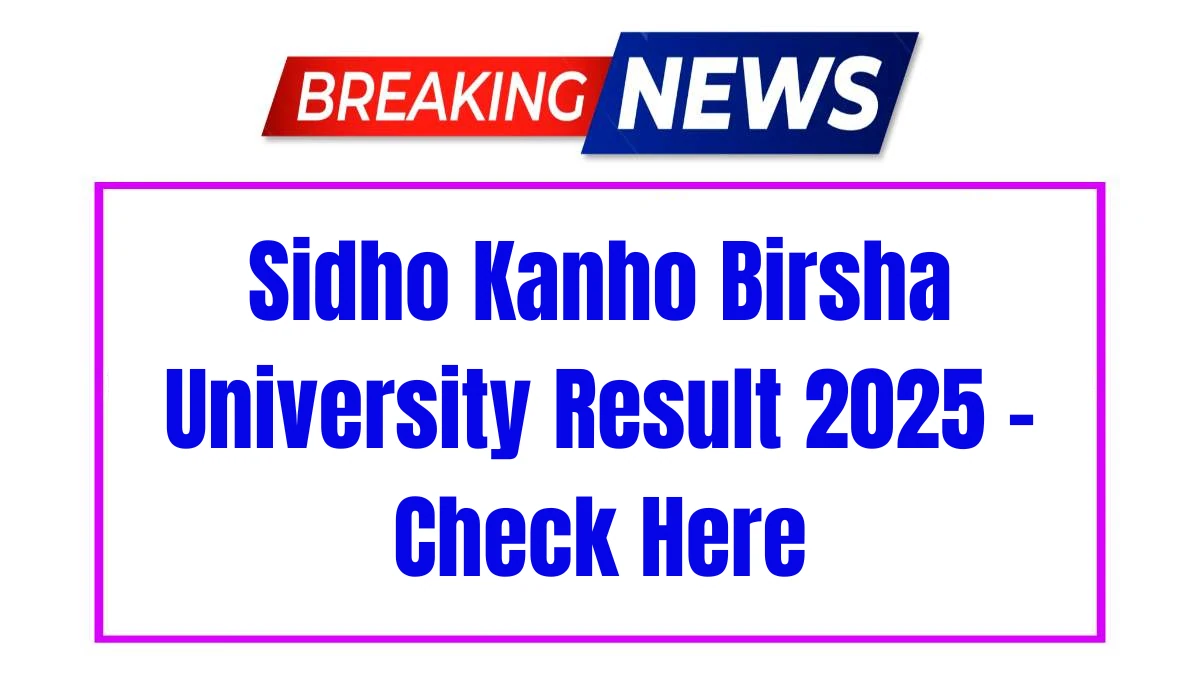 Sidho Kanho Birsha University Result 2025