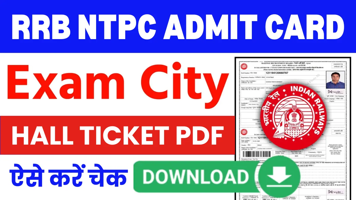RRB Railway NTPC Admit Card 2025 Link