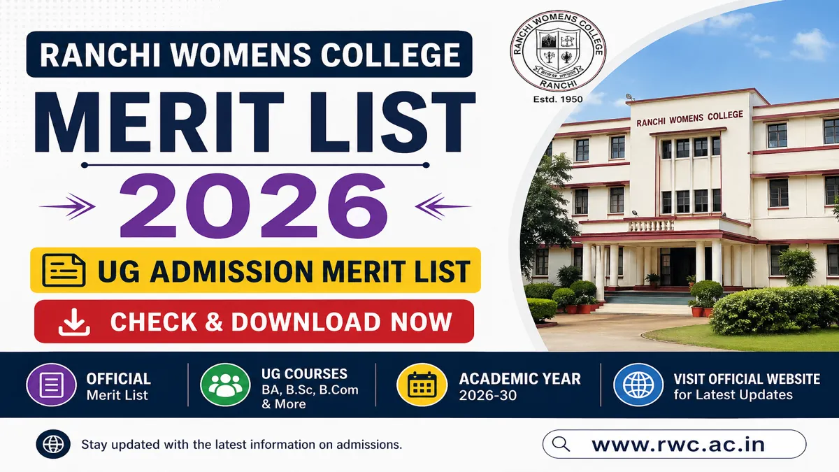 Ranchi Womens College Merit List 2026 Download