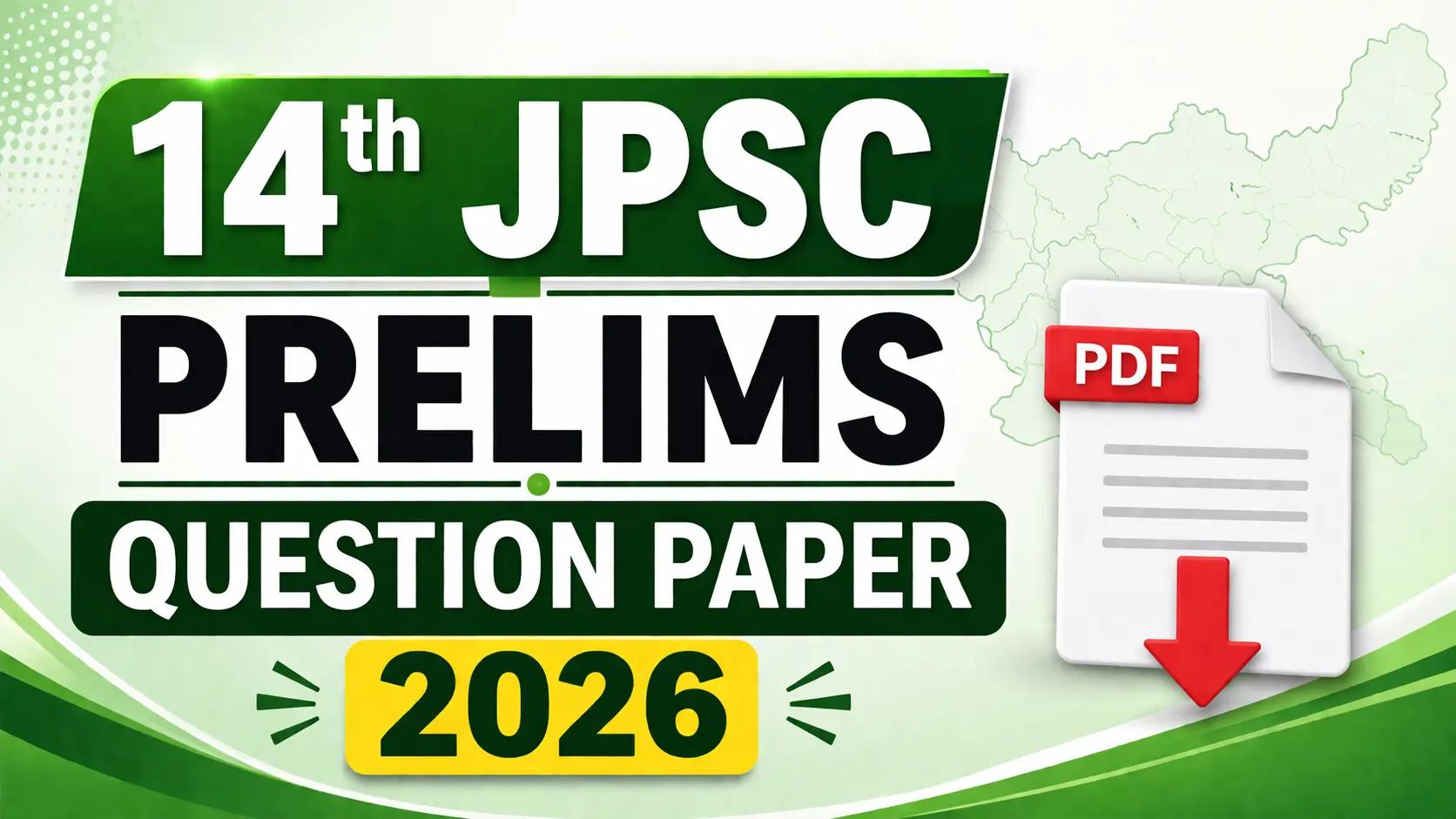 14th JPSC Prelims Question Paper 2026 PDF Download Jharkhand PSC Paper