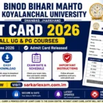 Binod Bihari Mahto Koyalanchal University Admit Card 2026