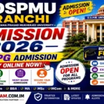 DSPMU Ranchi Admission 2026
