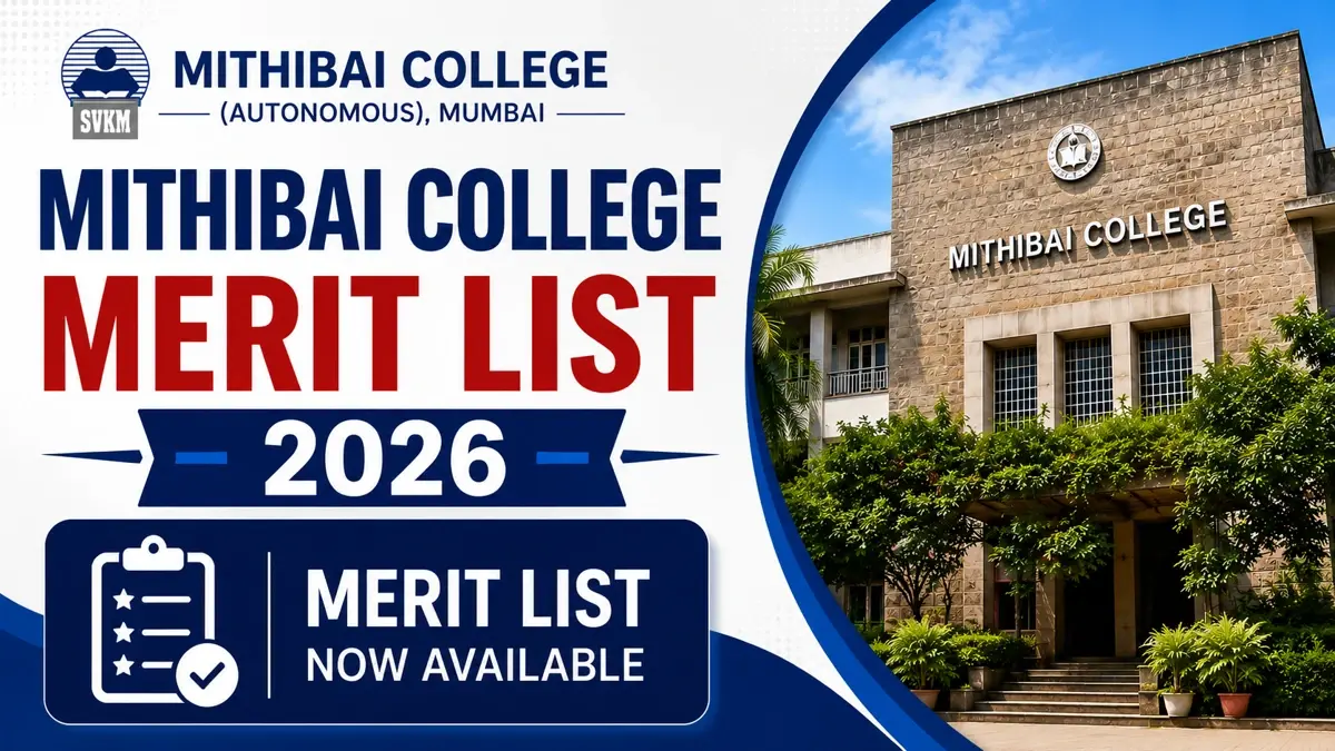 Mithibai College Merit List 2026 OUT